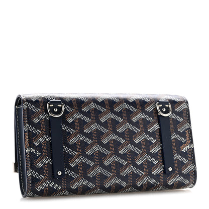 Goyard Goyardine Monte Carlo Bois Clutch Navy 3 of 11