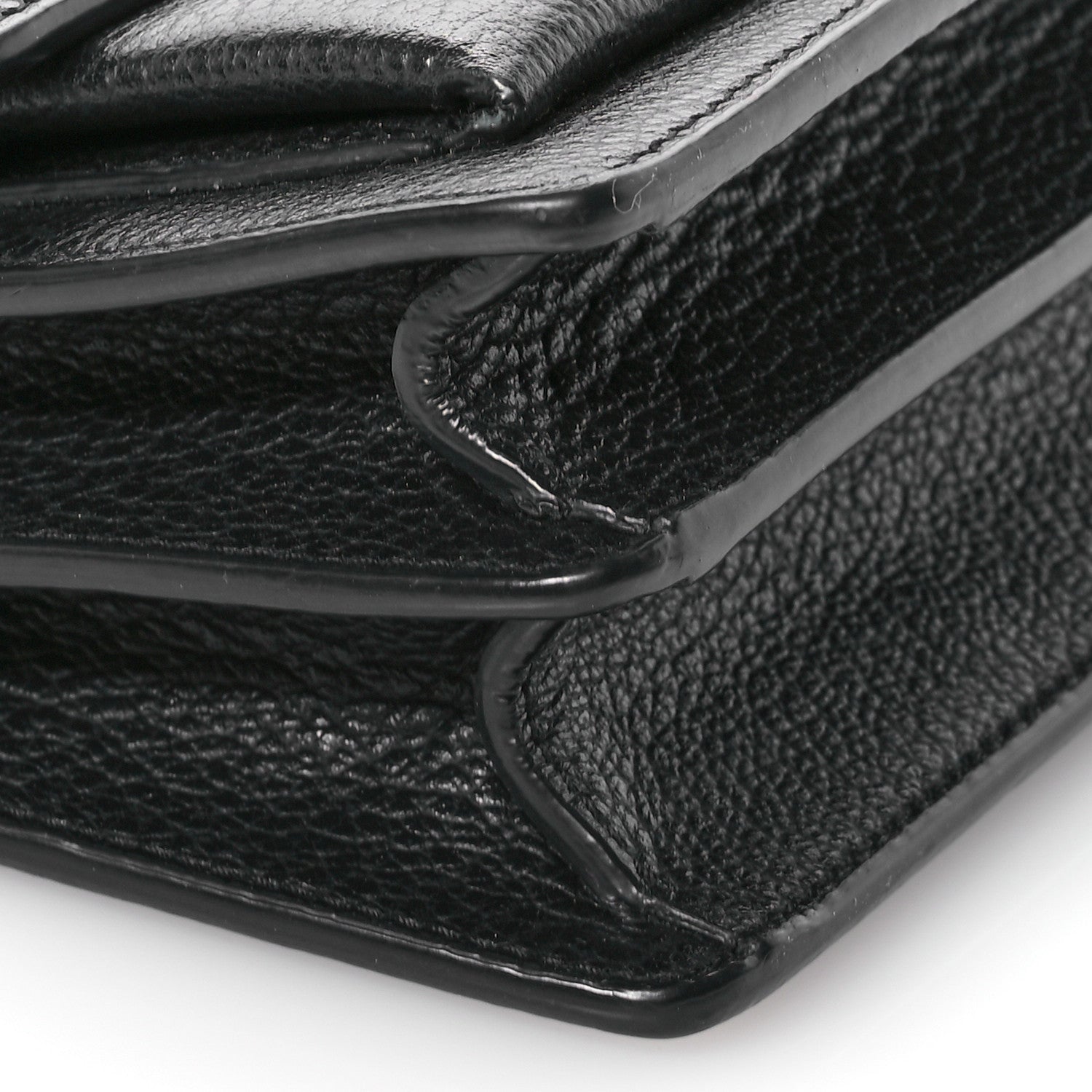 Saint Laurent Grained Calfskin Medium Monogram Sunset Satchel Black 9 of 14