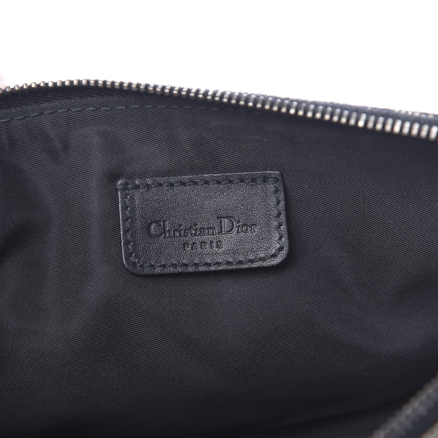 Christian Dior Monogram Mini Saddle Pochette Black 6 of 10