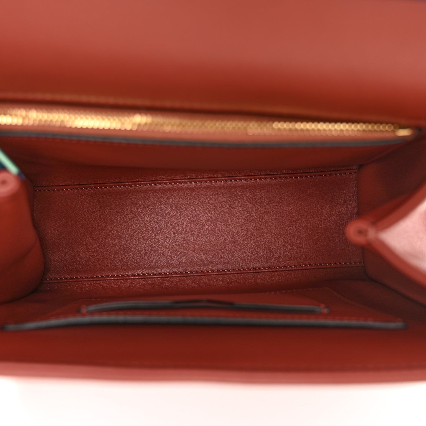 Nappa Small One Stud Top Handle Bag Gingerbread
