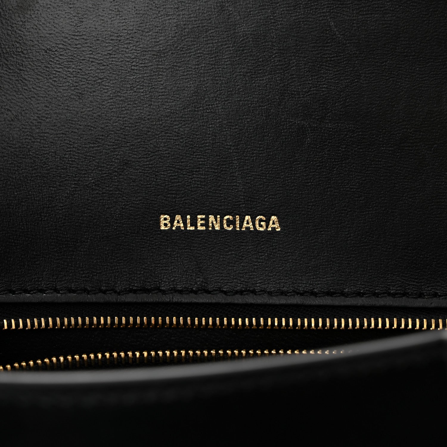 Balenciaga Shiny Box Calfskin Small Hourglass Top Handle Bag Black 6 of 11