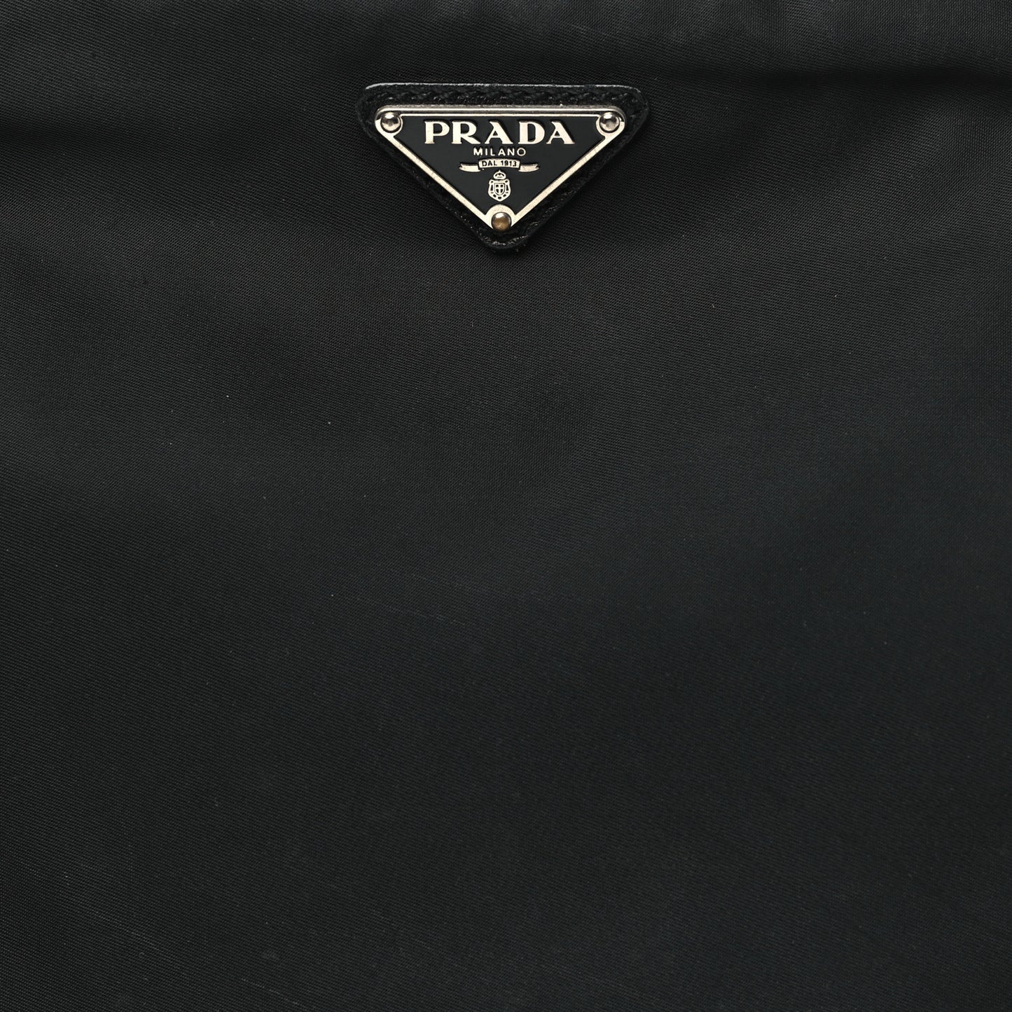Tessuto Nylon Saffiano Logo Messenger Bag Black