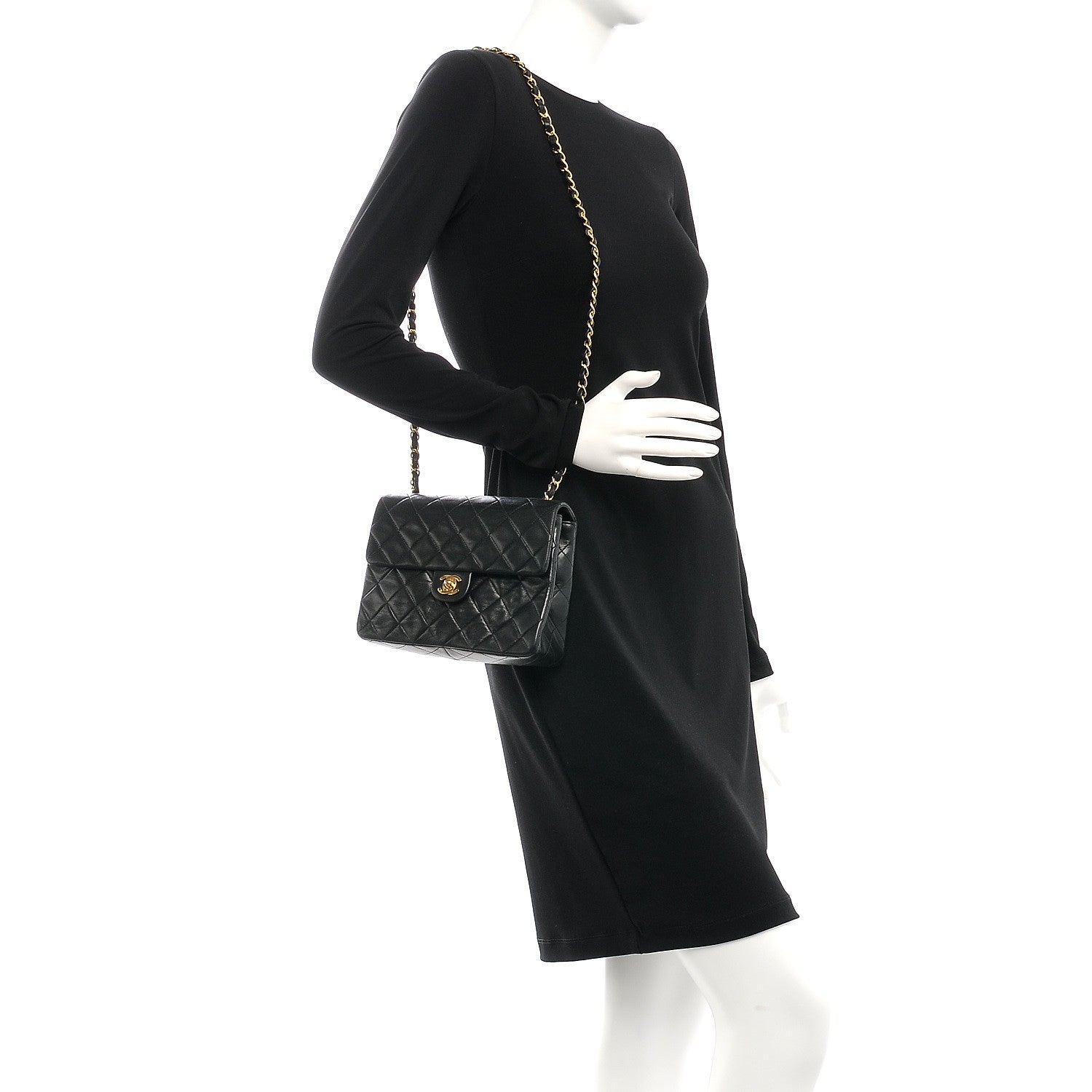 Chanel Lambskin Quilted Small Flap Black 2 of 9