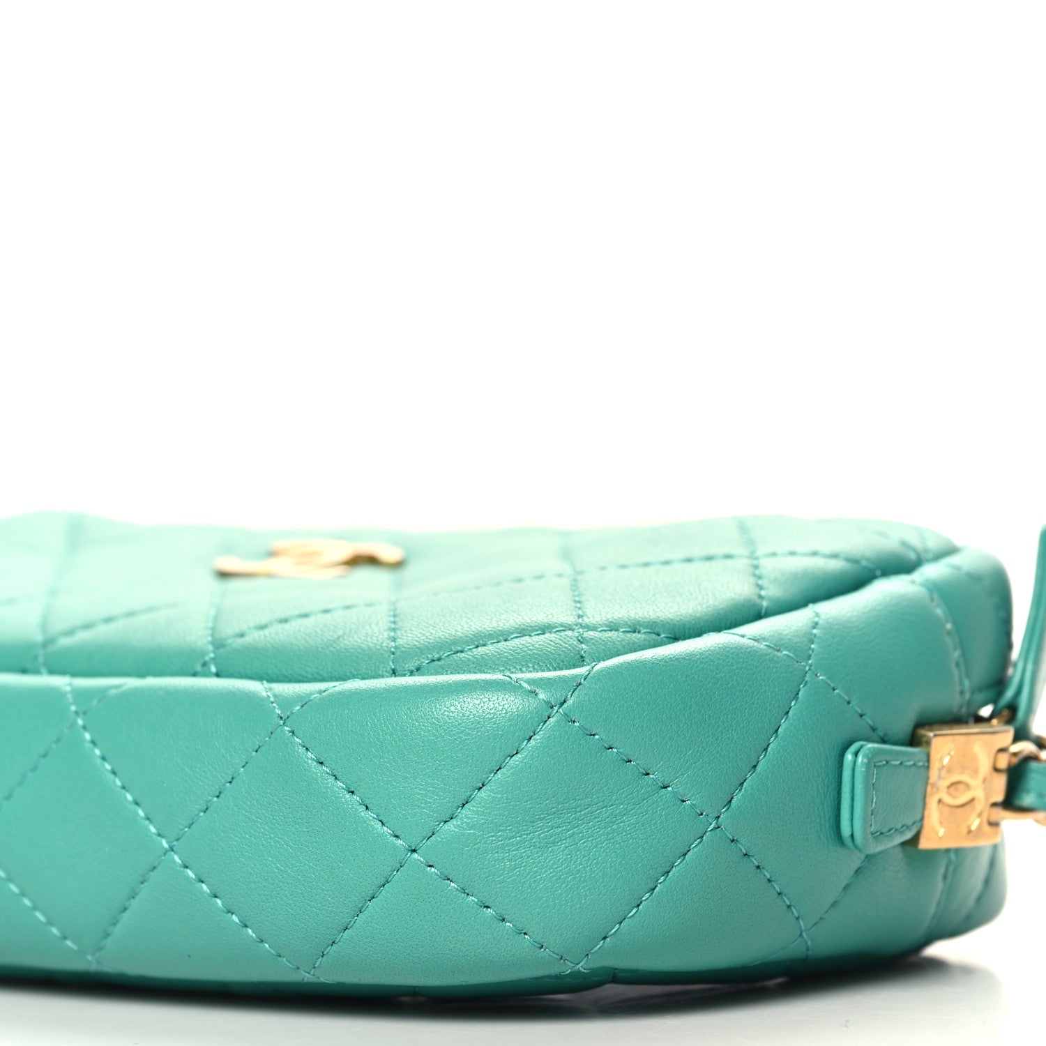 Chanel Lambskin Quilted Small Timeless Camera Case Turquoise 10 of 10