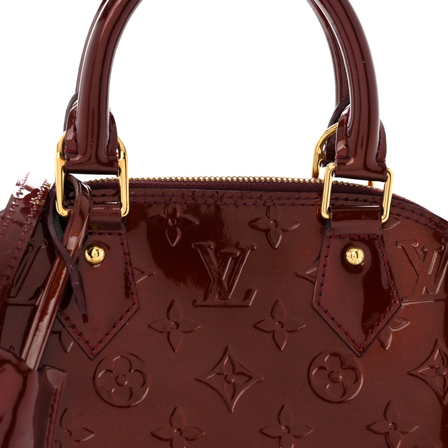 Louis Vuitton Vernis Alma BB Magenta 7 of 11