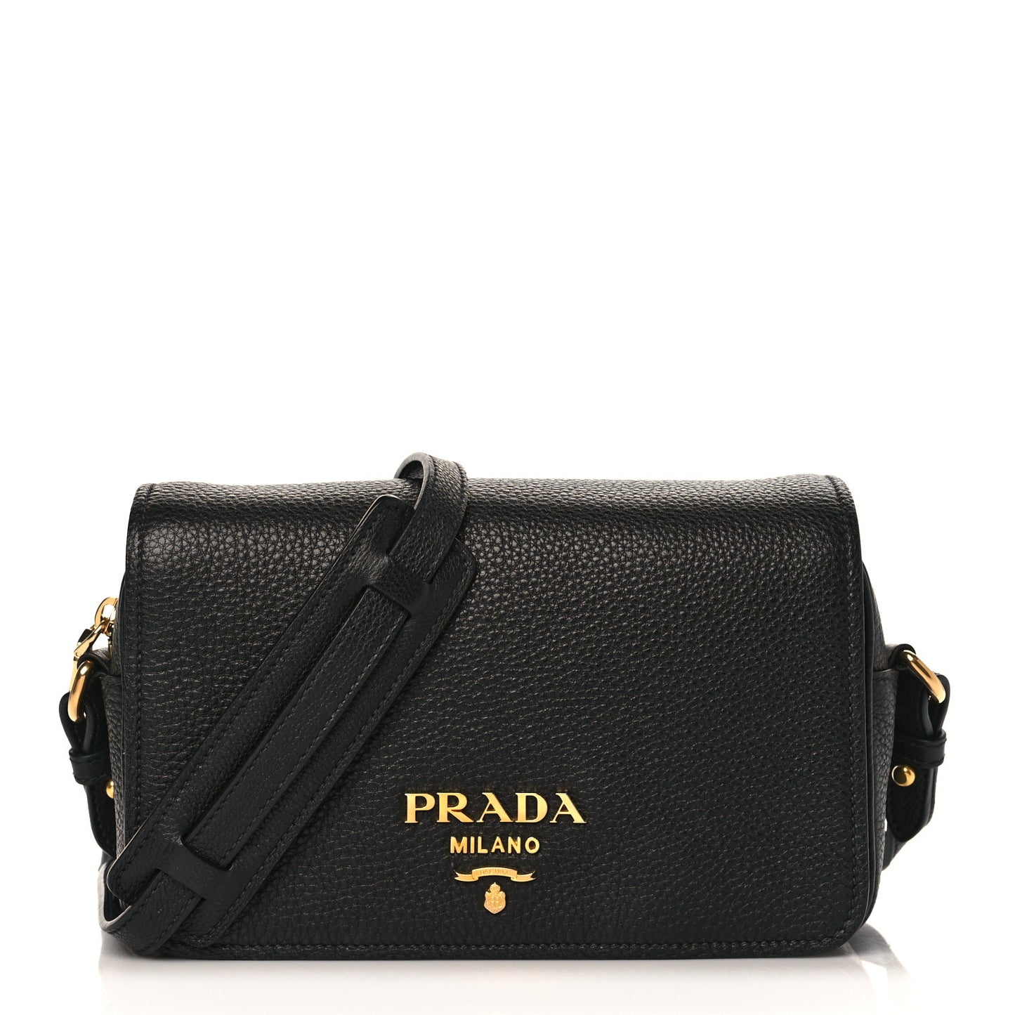 Vitello Phenix Crossbody Bag Black