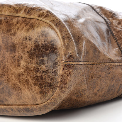 Givenchy Crackled Calfskin Medium Nightingale Light Brown 9 of 10