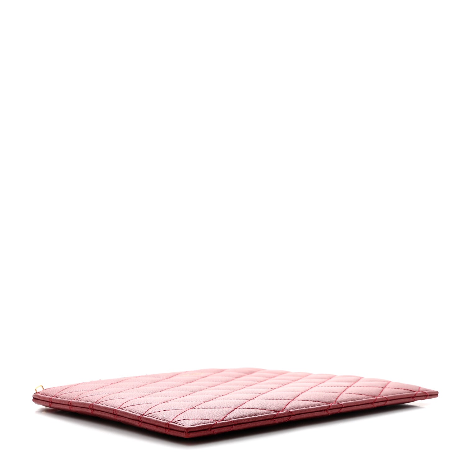 Saint Laurent Lambskin Monogram Sade Zip Pouch Rouge Opyum 4 of 8