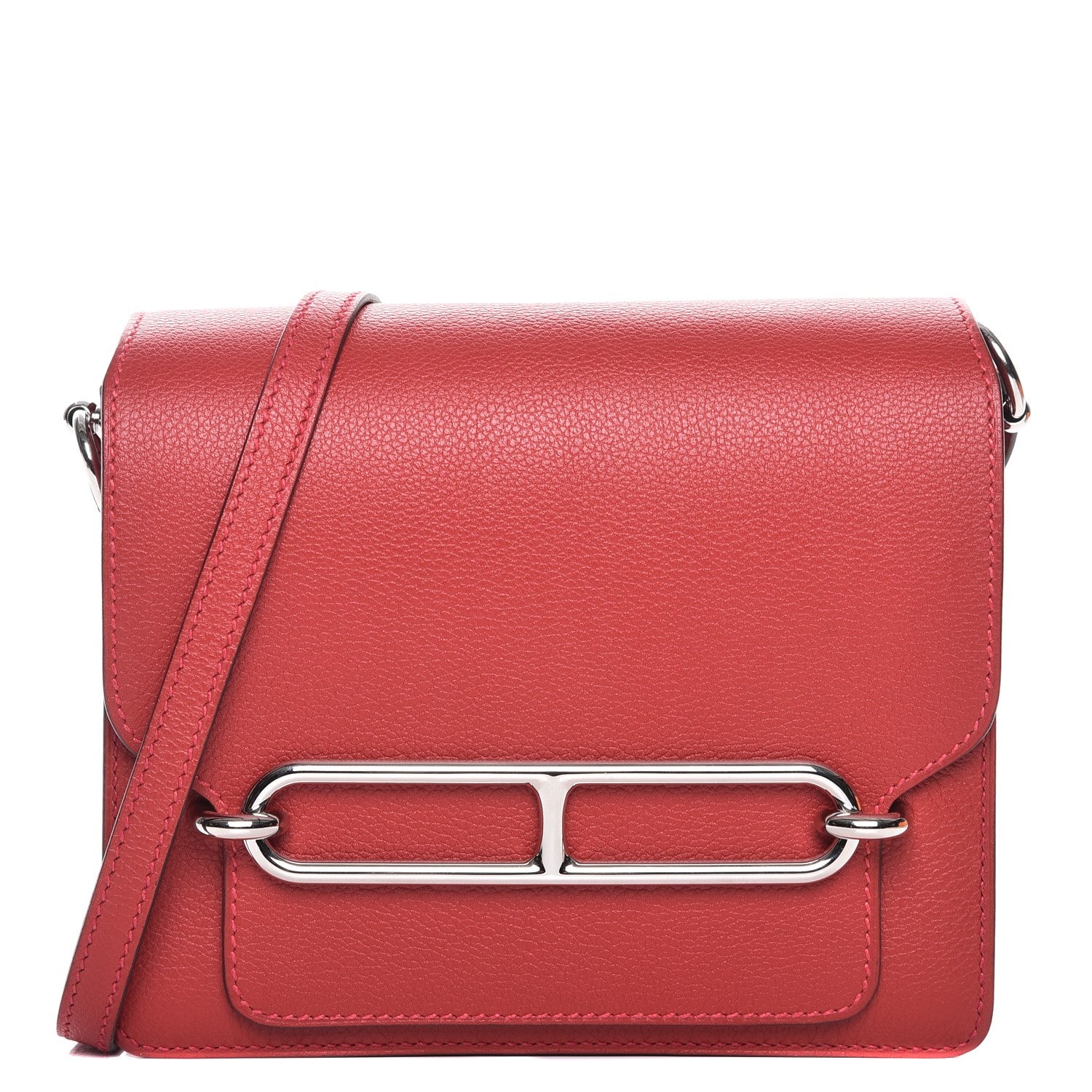Hermes Evercolor Mini Sac Rouge Casaque 1 of 8