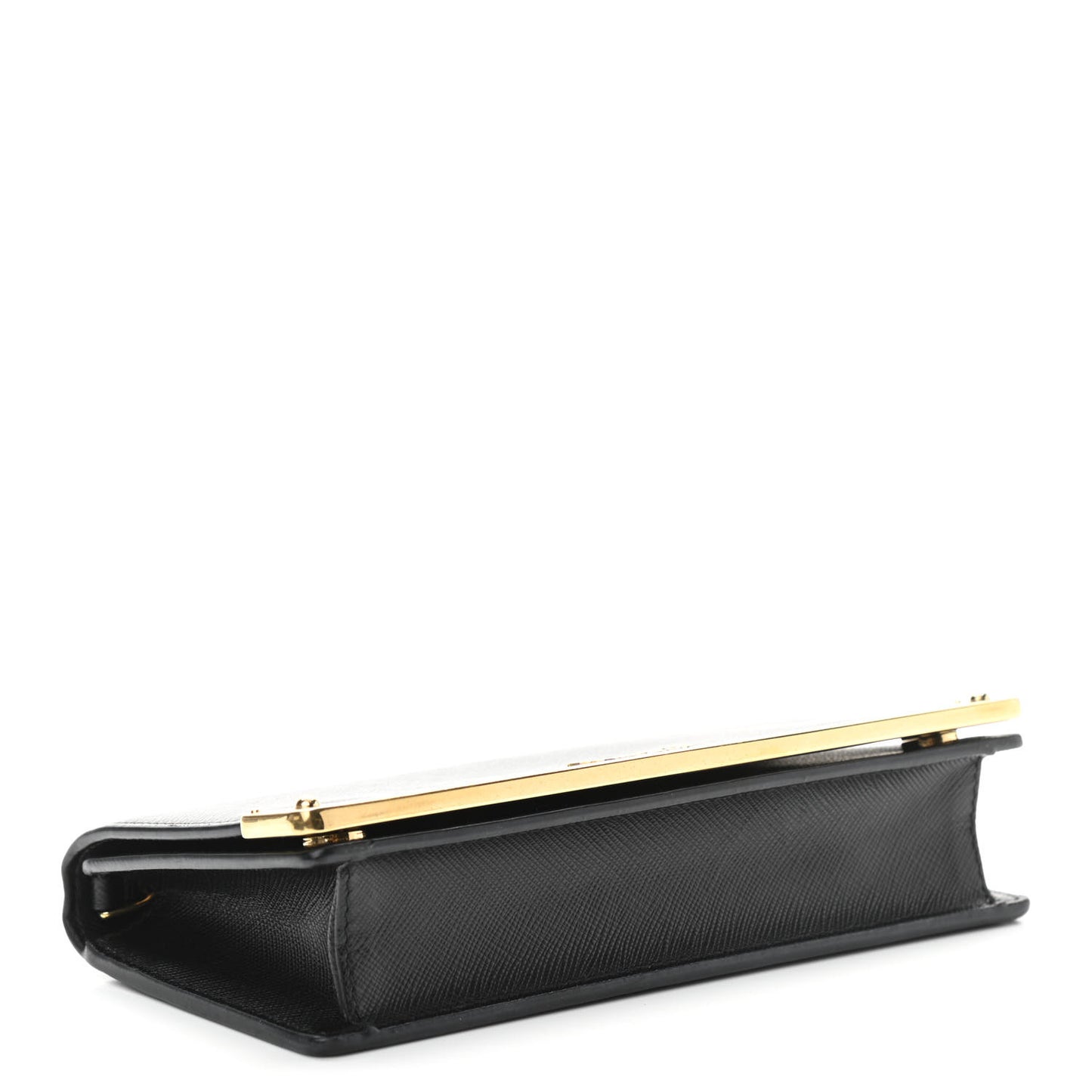 Saffiano Mini Cahier Crossbody Bag Black