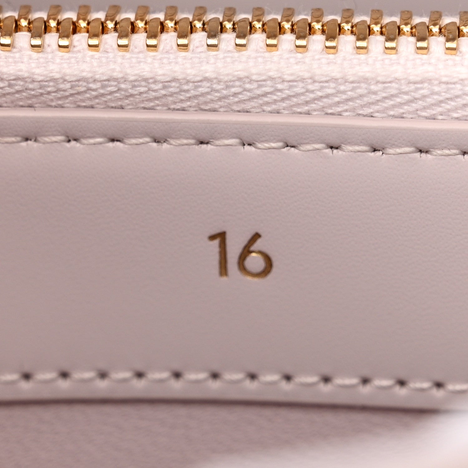 Celine Satinated Calfskin Small 16 Top Handle Bag Poudre 6 of 12