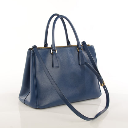 Prada Saffiano Medium Galleria Double Zip Tote Bleuette 16 of 26
