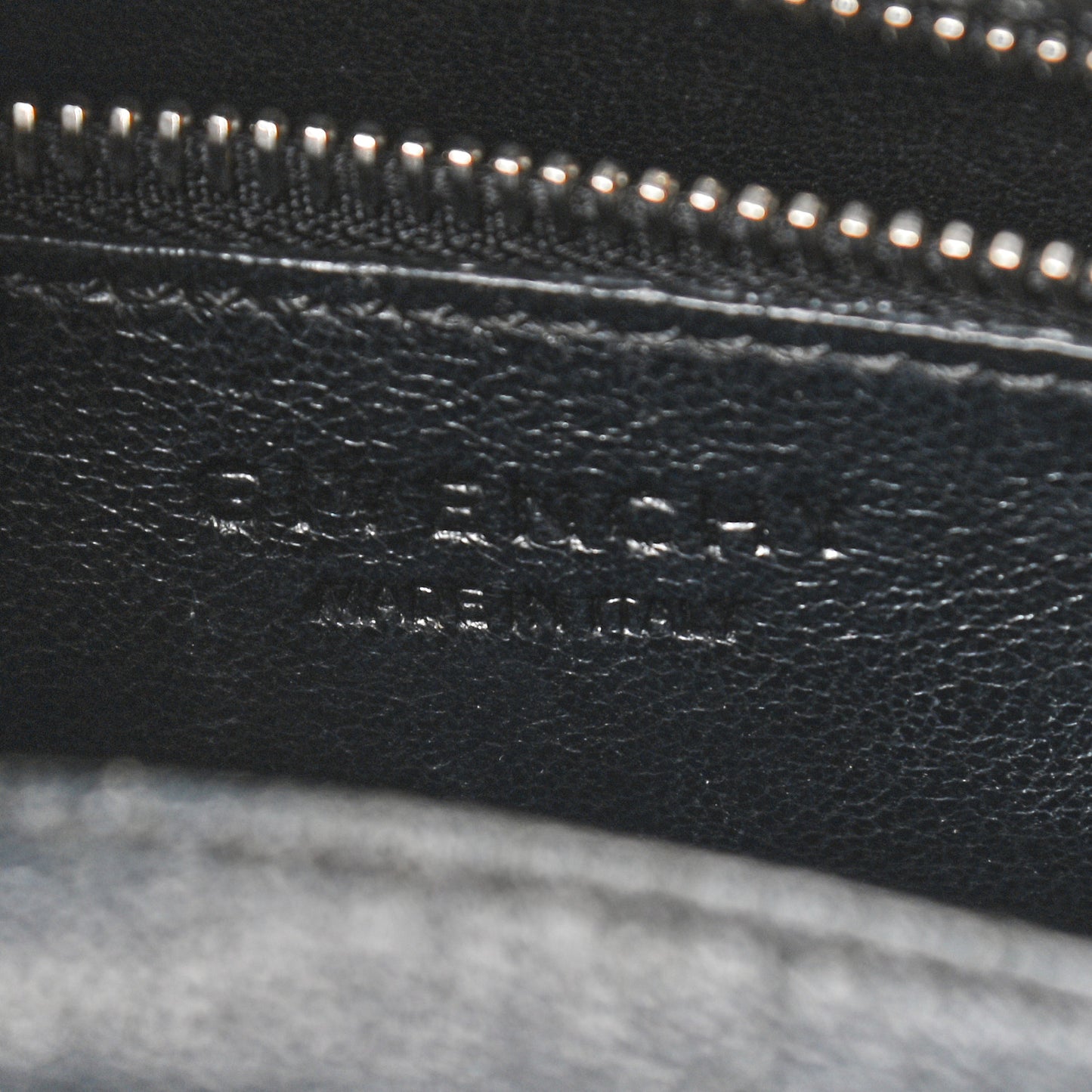 Grained Calfskin Small Horizon Satchel Black