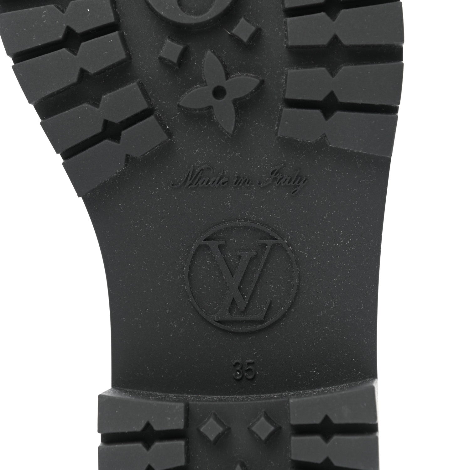 Louis Vuitton Rubber Embossed Monogram Splash Rain Short Boots 35 Black 6 of 8