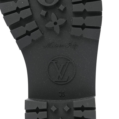 Louis Vuitton Rubber Embossed Monogram Splash Rain Short Boots 35 Black 6 of 8