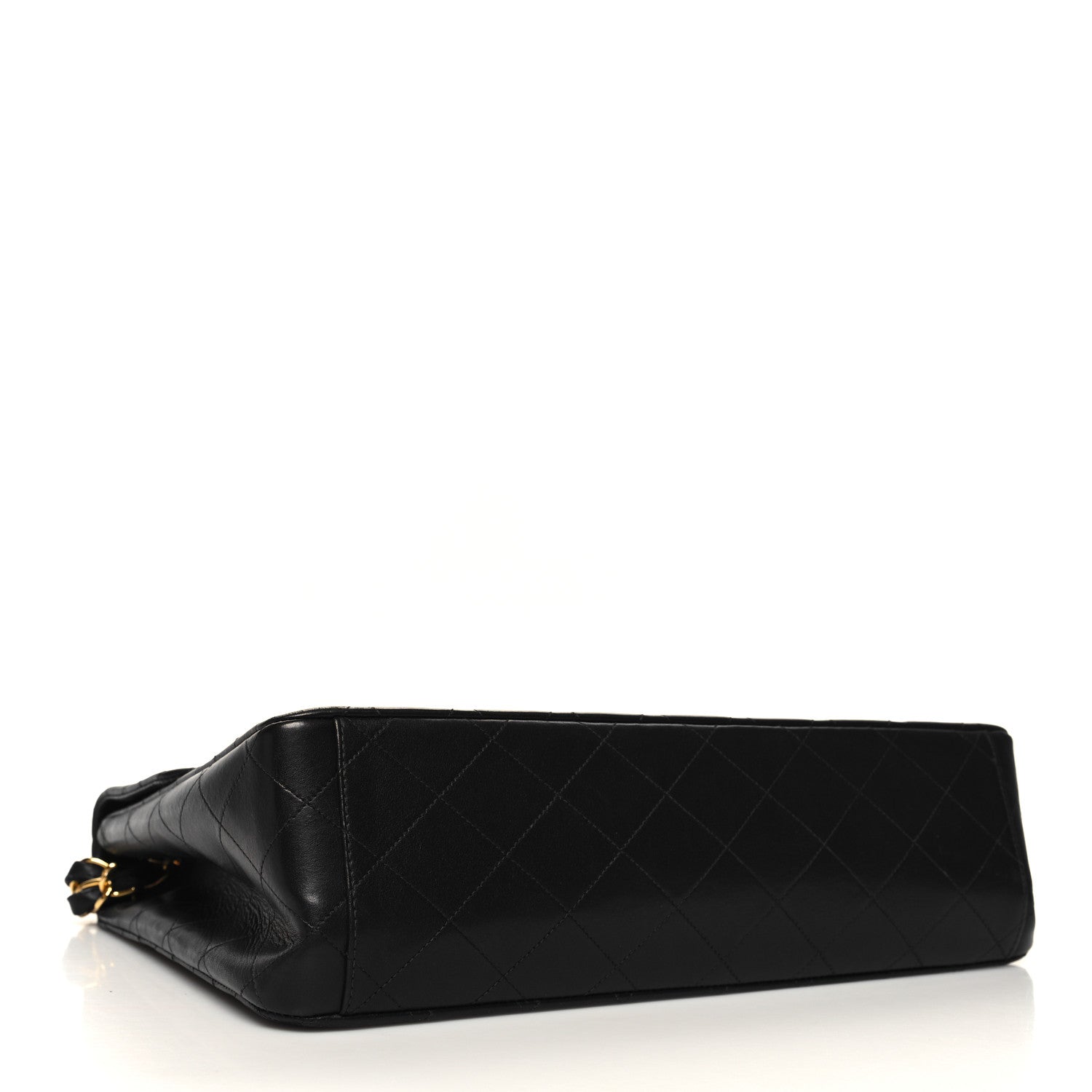 Chanel Lambskin Quilted XL Jumbo Single Flap Black 4 of 13