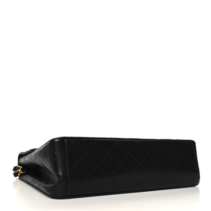 Chanel Lambskin Quilted XL Jumbo Single Flap Black 4 of 13