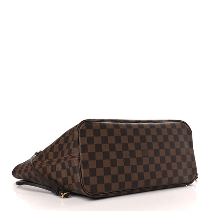 Louis Vuitton Damier Ebene Neo Neverfull MM Rose Ballerine 5 of 10