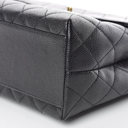 Chanel Caviar Quilted Jumbo Kelly Flap Black 11 of 11