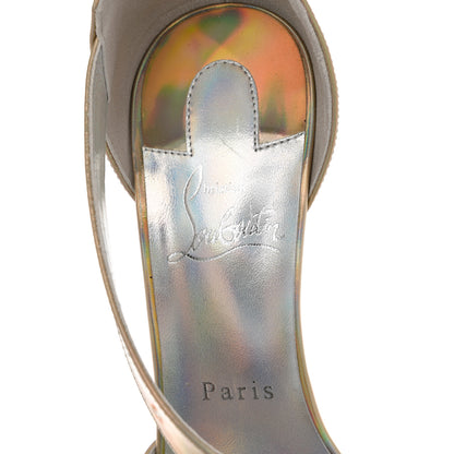 Christian Louboutin Patent Psychic Astridal 100 Pumps 37.5 Gold 7 of 10