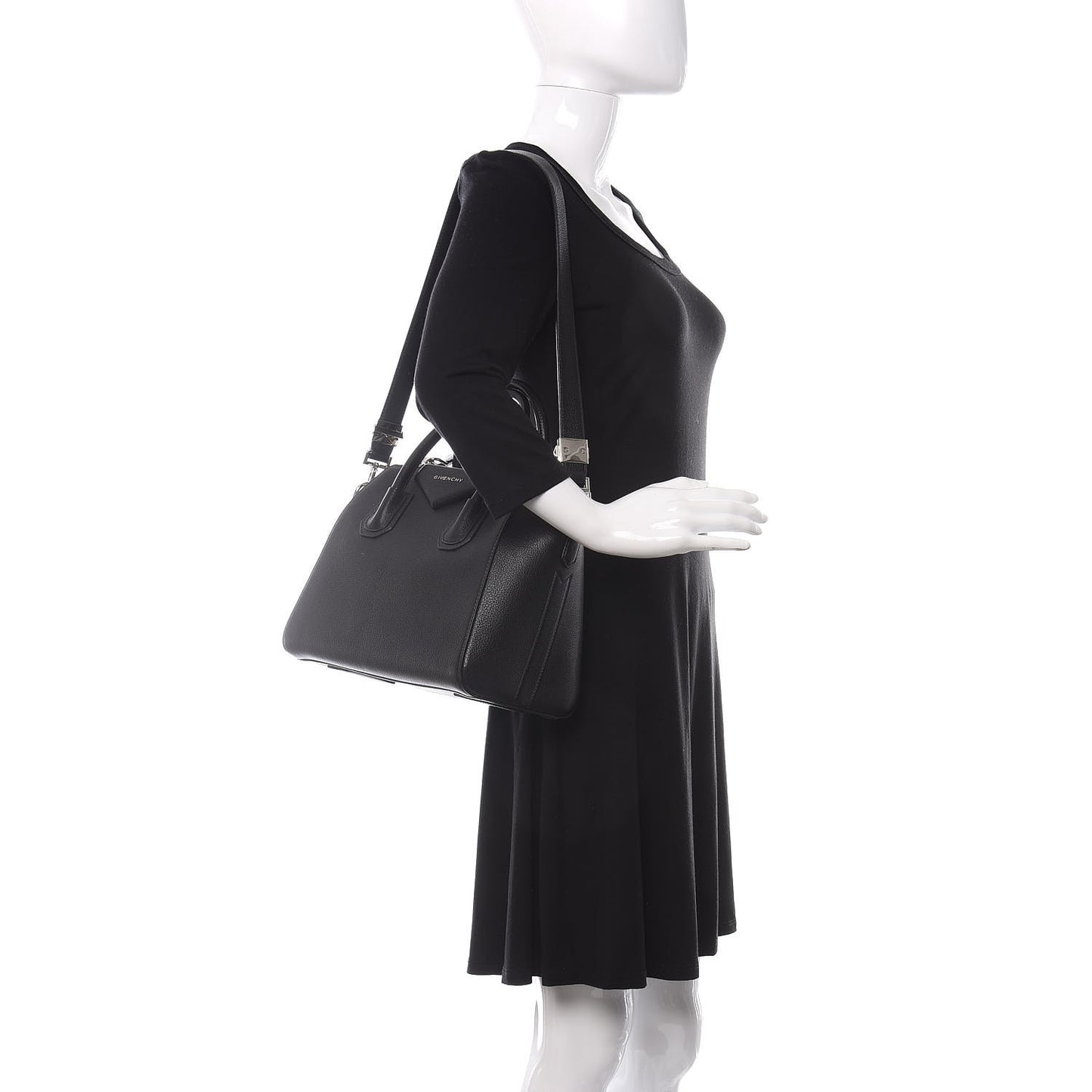 Sugar Goatskin Small Antigona Black