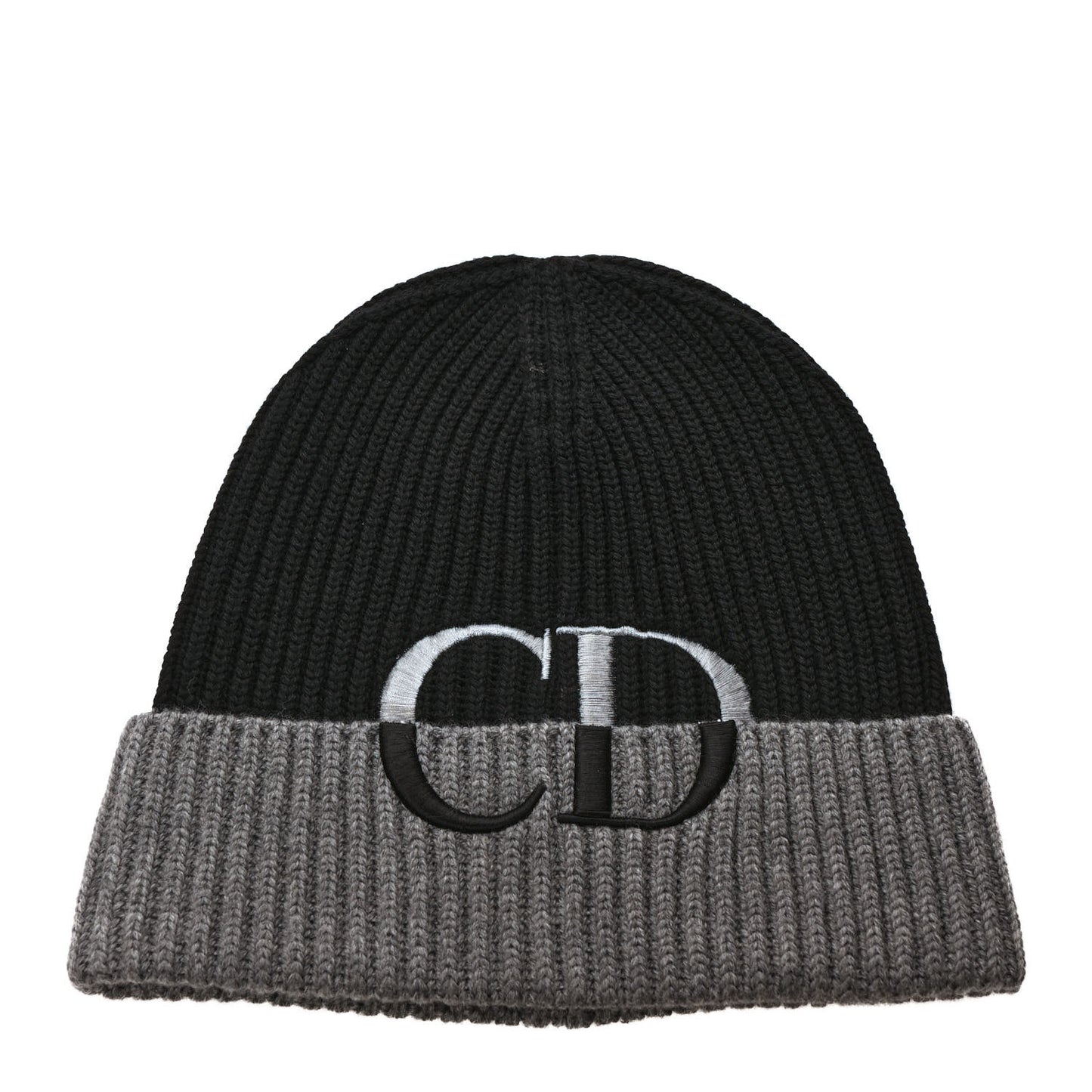 Knit Hat M Grey Black
