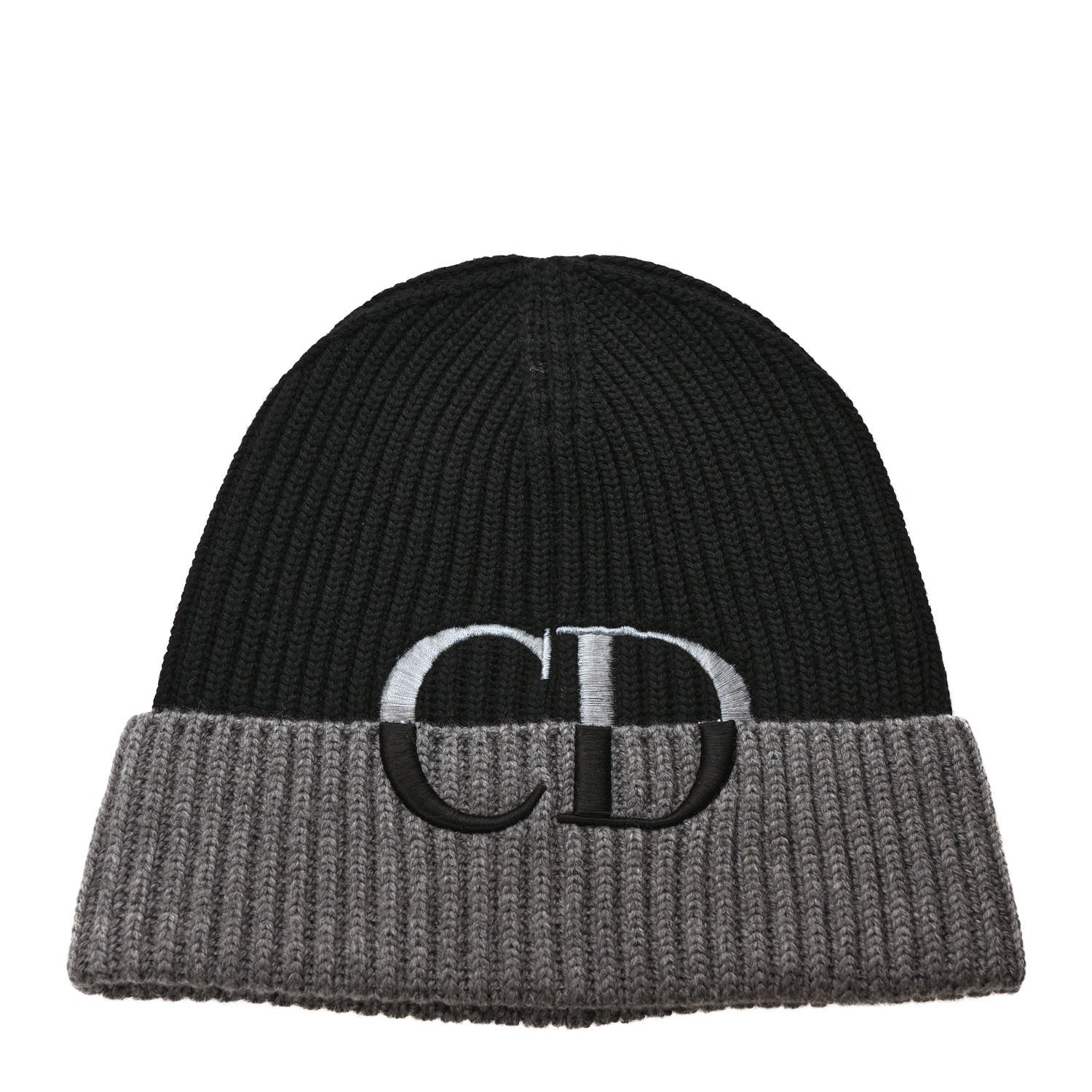 Christian Dior Knit Hat M Grey Black 1 of 5