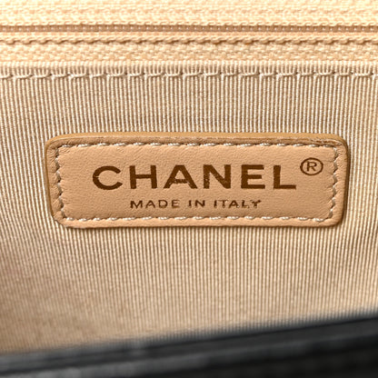 Chanel Grained Calfskin Quilted Large Label Click Flap Bag Black 6 of 10