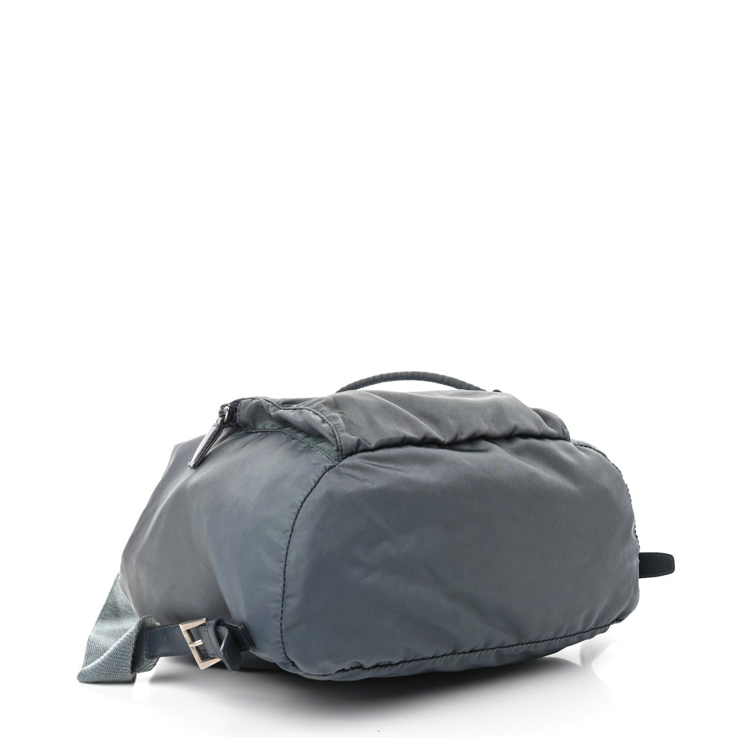 Prada Nylon Vela Cinch Backpack Blue 4 of 10
