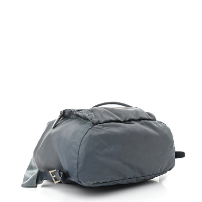 Prada Nylon Vela Cinch Backpack Blue 4 of 10