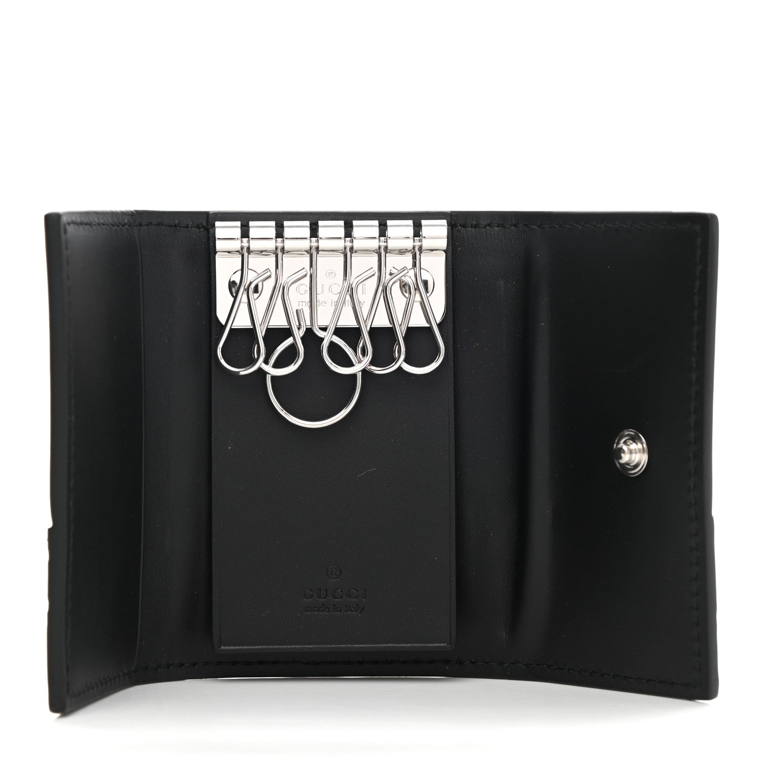 Gucci Guccissima 6 Key Holder Case Black 5 of 7
