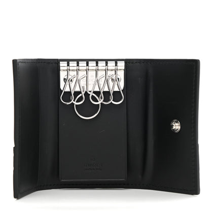 Gucci Guccissima 6 Key Holder Case Black 5 of 7