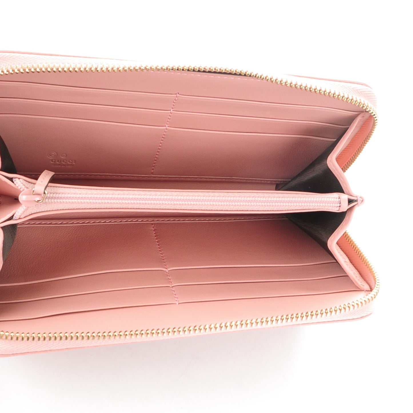 Microguccissima Zip Around Wallet Soft Pink