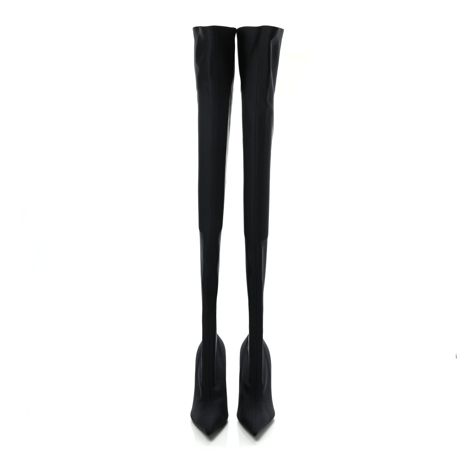 Balenciaga Spandex Pointed Toe Knife Thigh High Boots 39 Black 2 of 6