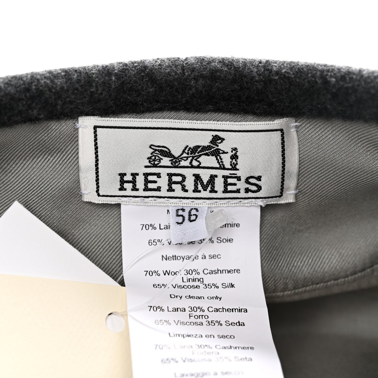 Wool Cashmere Saint Honore Clou De Selle Beret Black