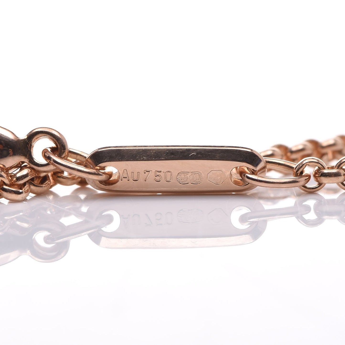18K Rose Gold Diamond Good Luck Charms Eye Bracelet