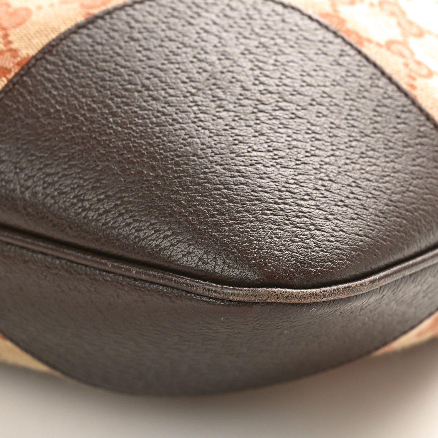 Monogram Textured Dollar Calfskin Horsebit 1955 Cinch Top Messenger Bag Beige Ebony Cocoa