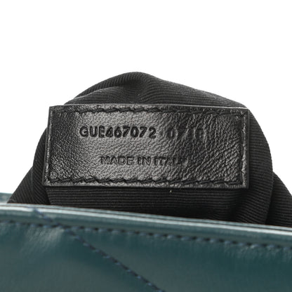 Saint Laurent Calfskin Y Quilted Monogram Toy Loulou Satchel Dark Turquoise 8 of 11