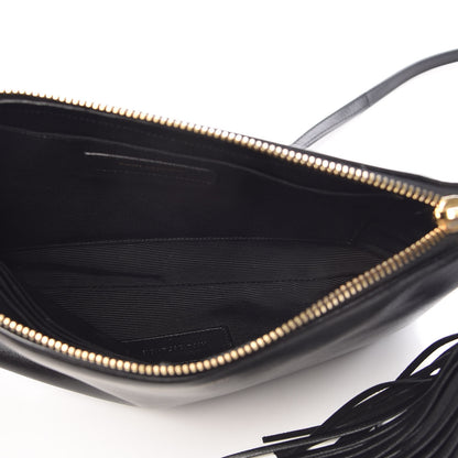 Saint Laurent Calfskin Teen Monogram Crossbody Bag Black 5 of 9