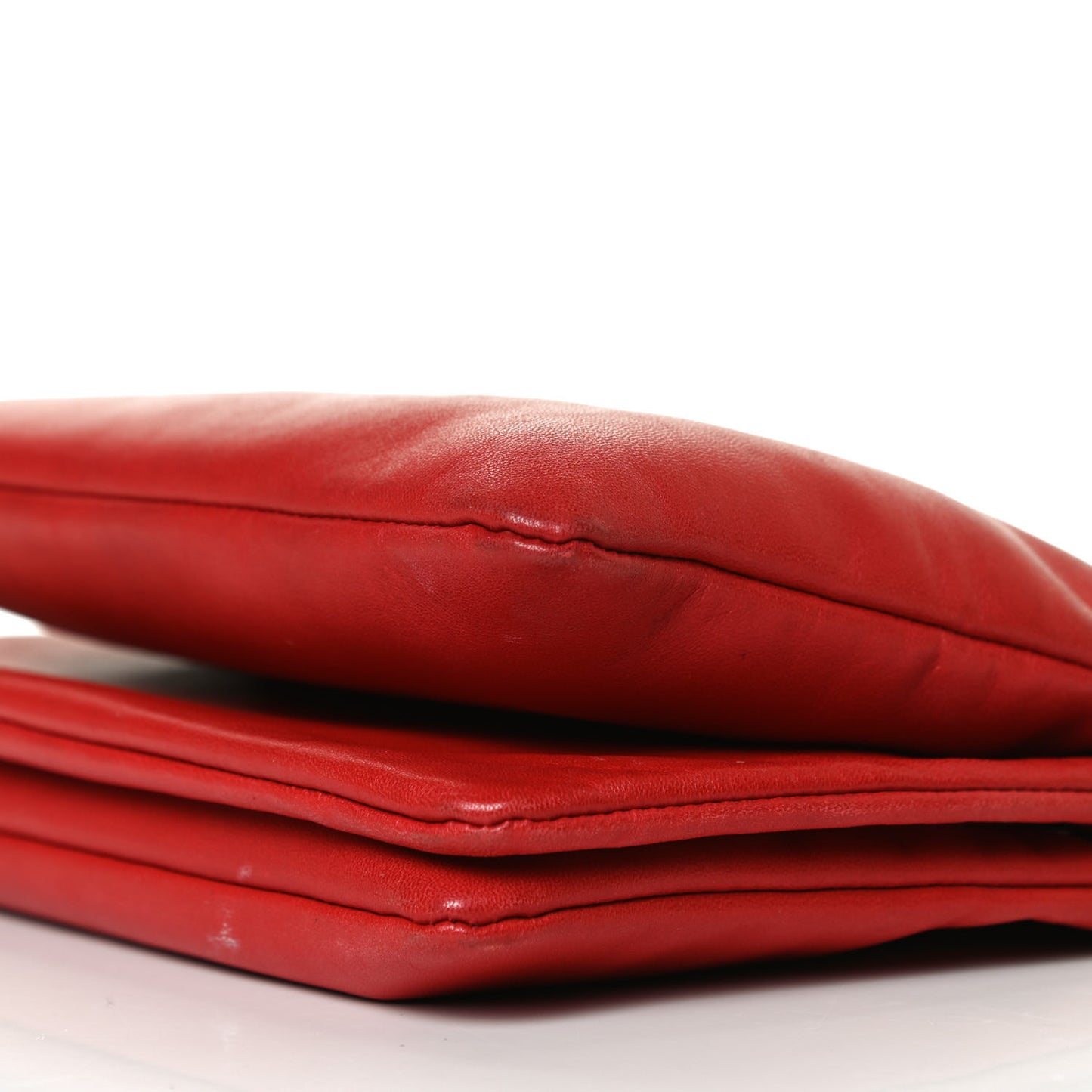 Lambskin Large Trio Crossbody Bag Red