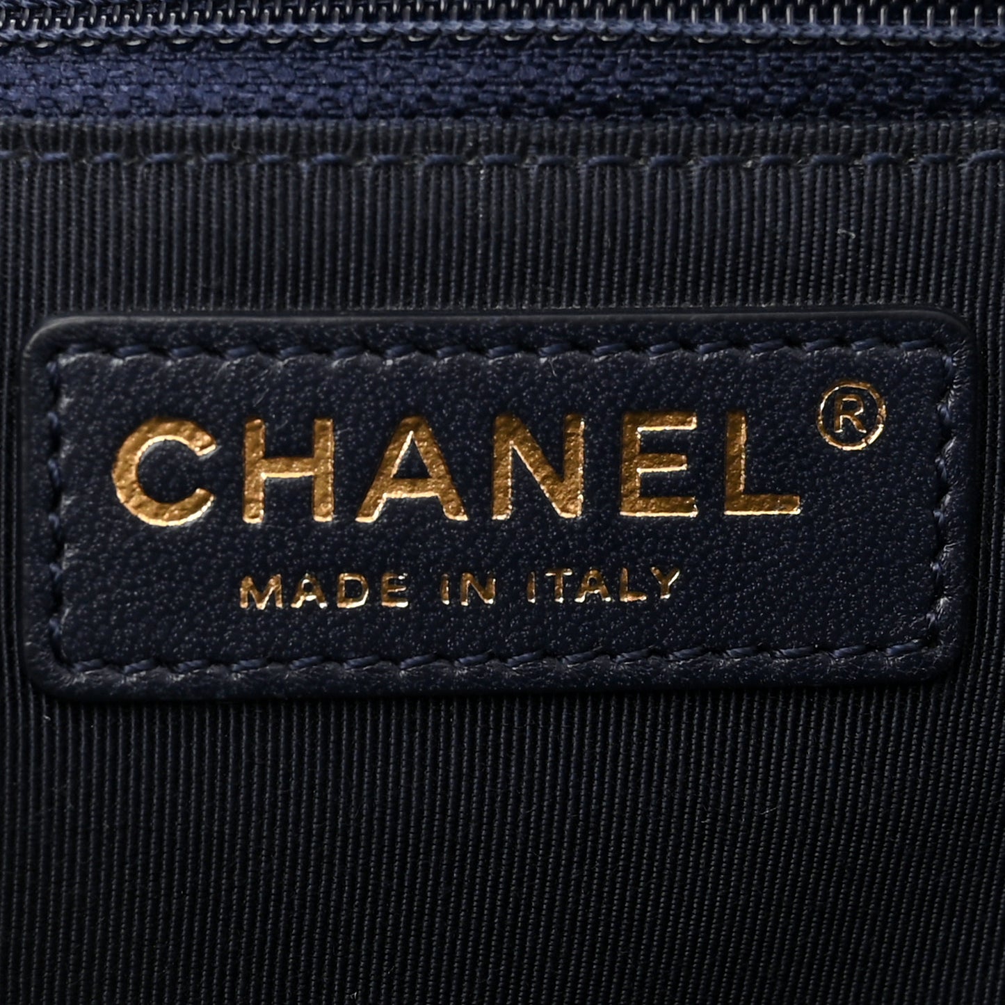 Lambskin Quilted Jumbo Single Flap Navy