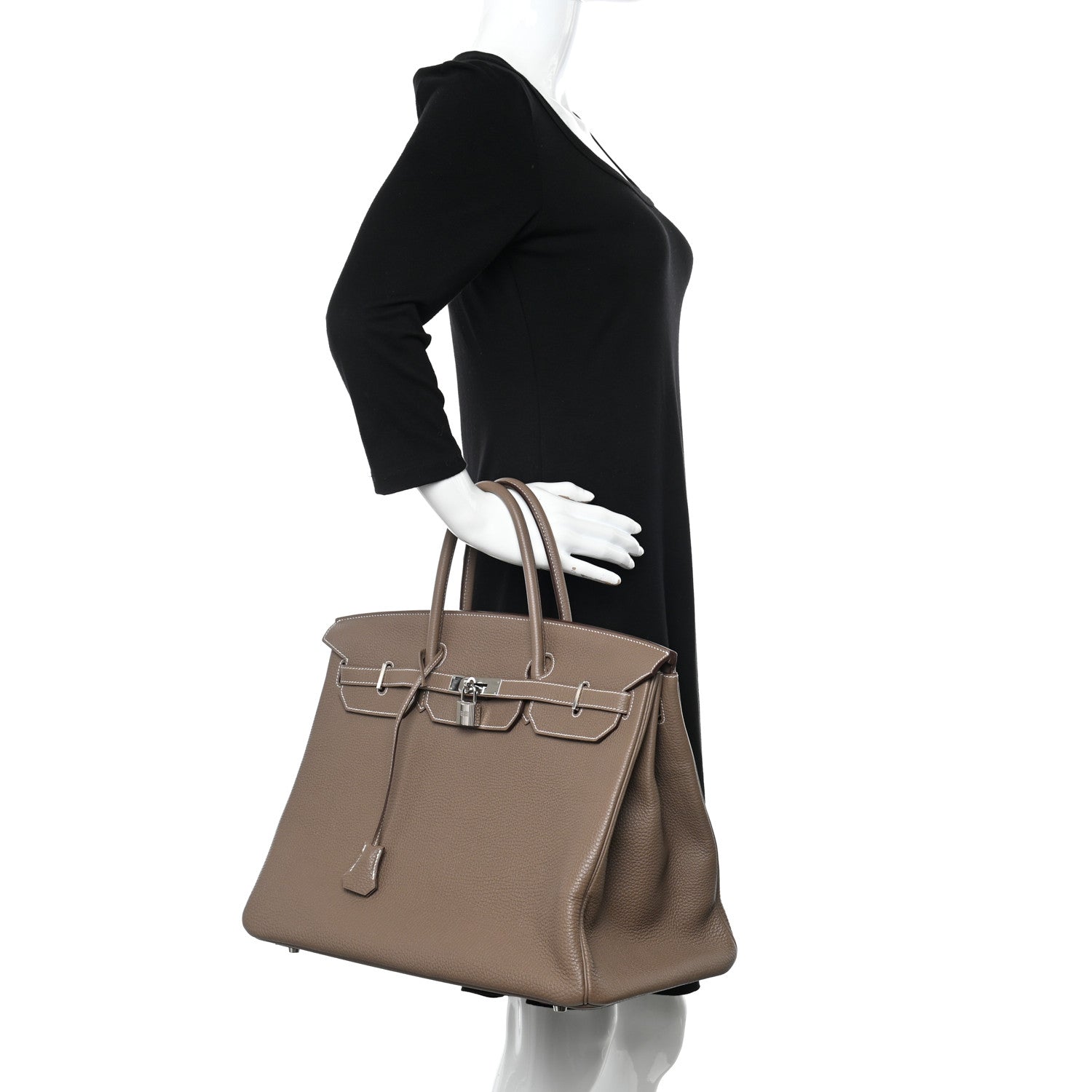 Hermes Togo Birkin 40 Etoupe 2 of 12