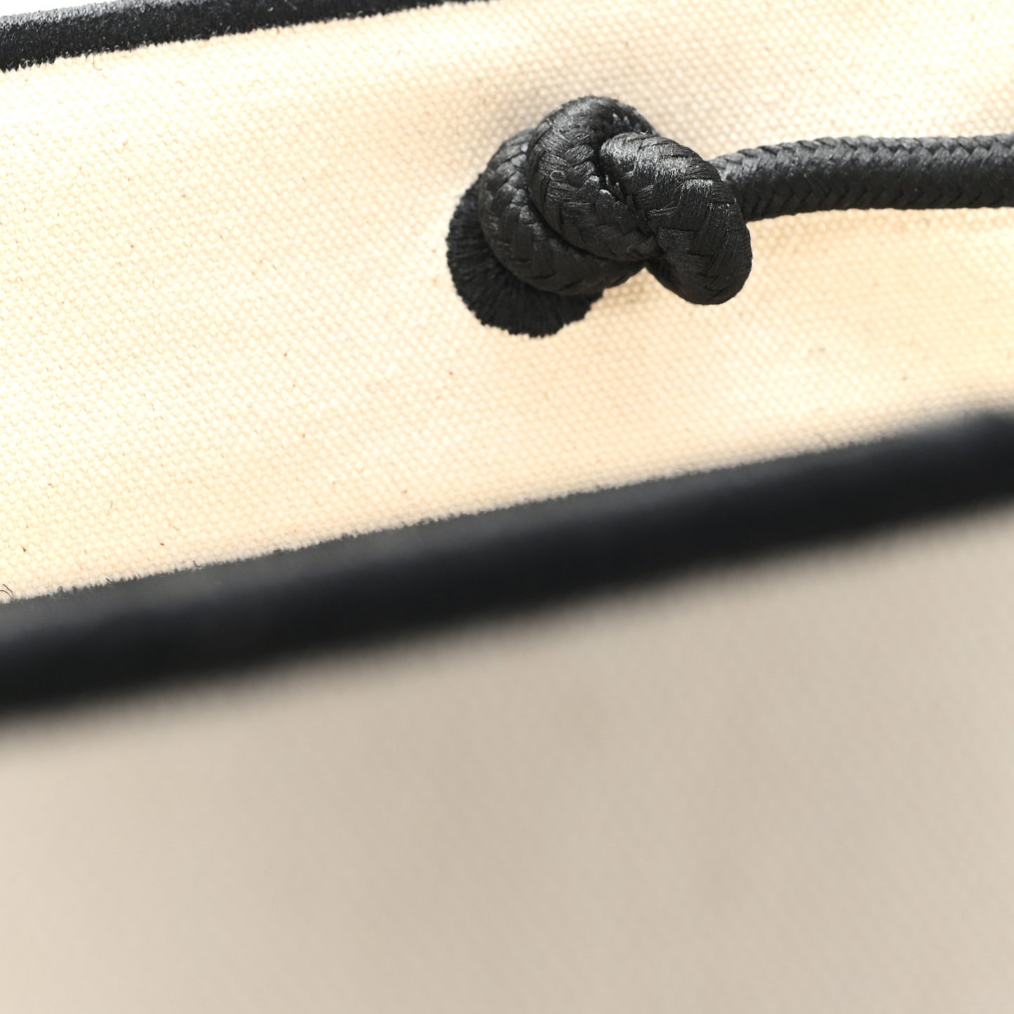 Canvas Logo Large Shopping Tote Grezzo Black