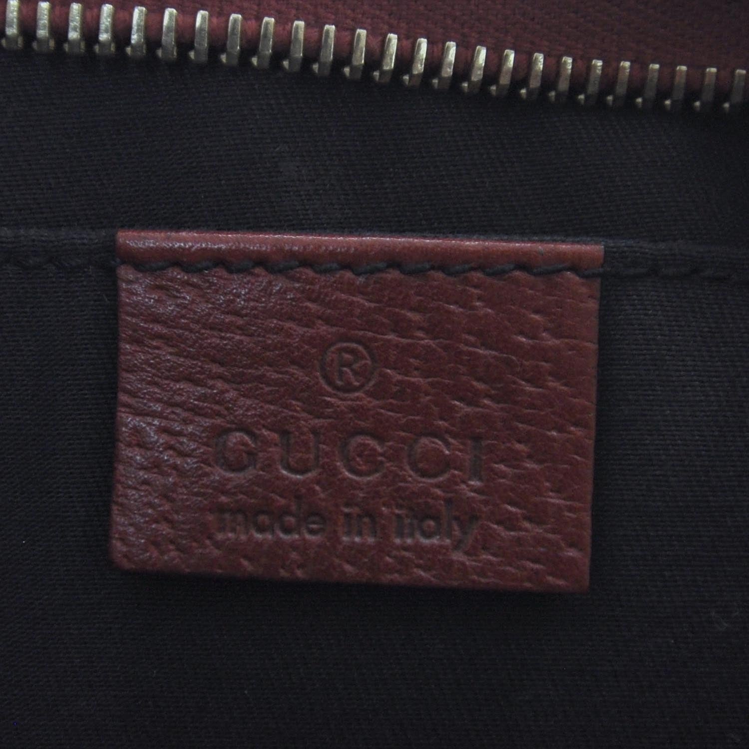 Gucci Guccissima Small Abbey Handbag Red 9 of 10