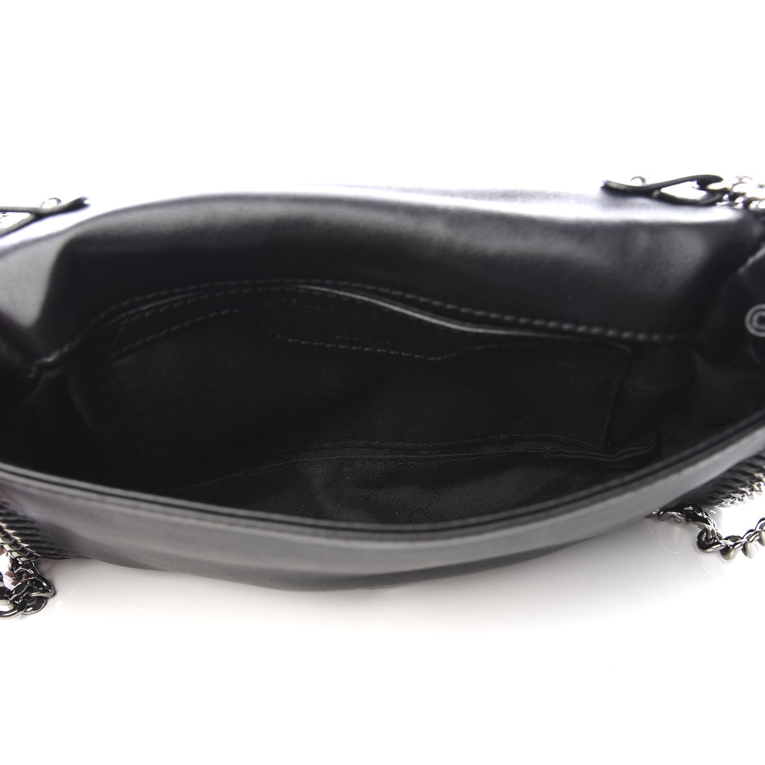 Stella McCartney Alter Nappa Embossed Star Falabella Crossbody Bag Black 4 of 8
