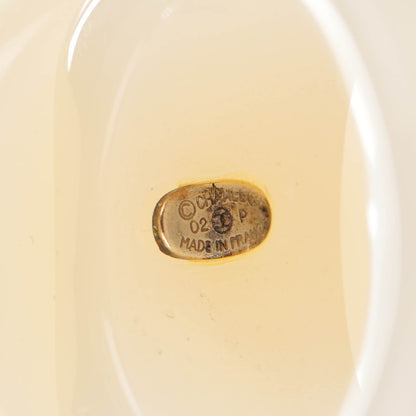 Chanel Resin CC Camellia Ring 6 Cream Gold 4 of 5