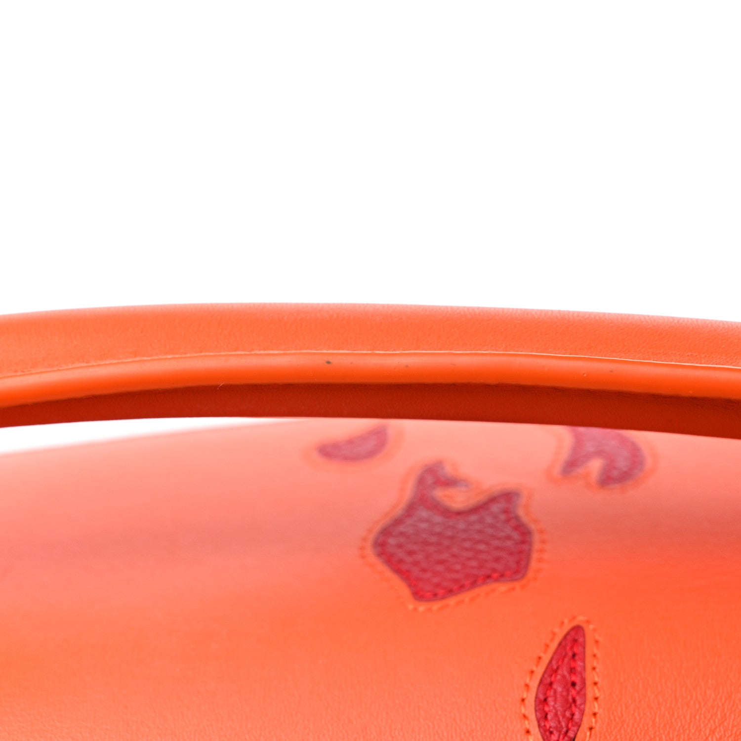 Loewe X HOWLS MOVING CASTLE Satin Calfskin Small Calcifer Puzzle Orange 12 of 13