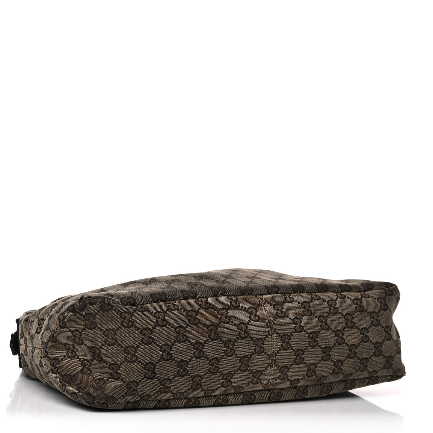 Monogram Medium Horsebit Chain Hobo Dark Brown