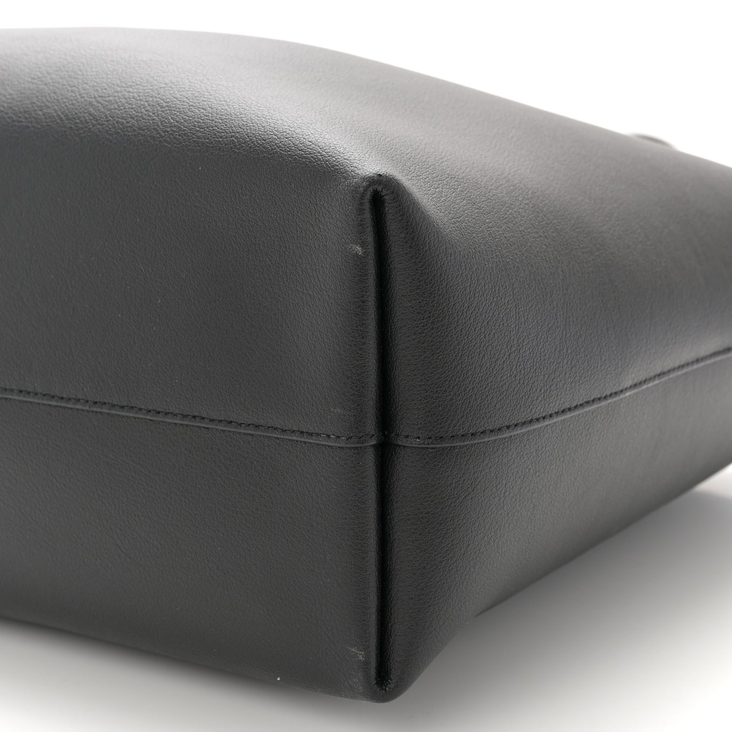Calfskin Large Shopping Tote Black