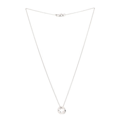 Louis Vuitton 18K White Gold Empreinte Pendant Necklace 3 of 6